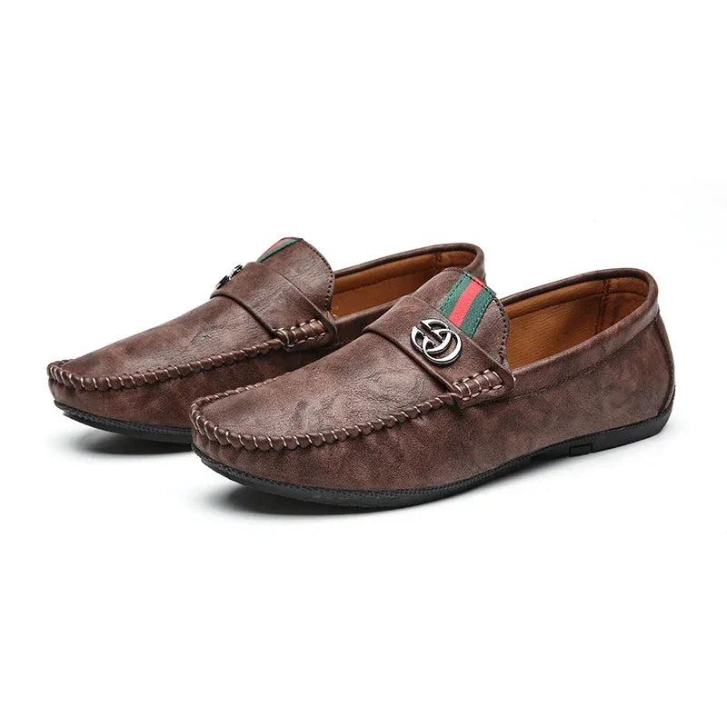 Genuine Leather Driving Loafers