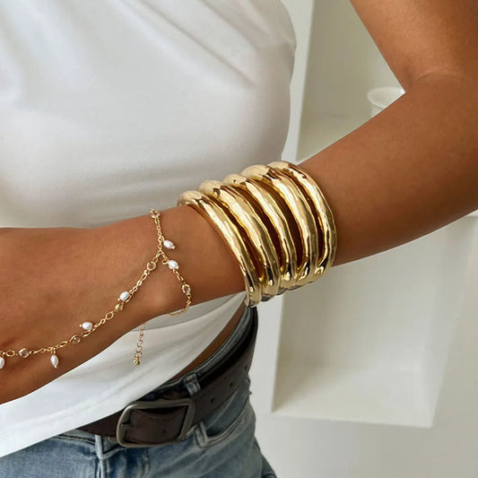 Punk Wide Cuff Bangles