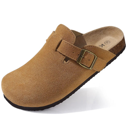 Suede Cork Clogs