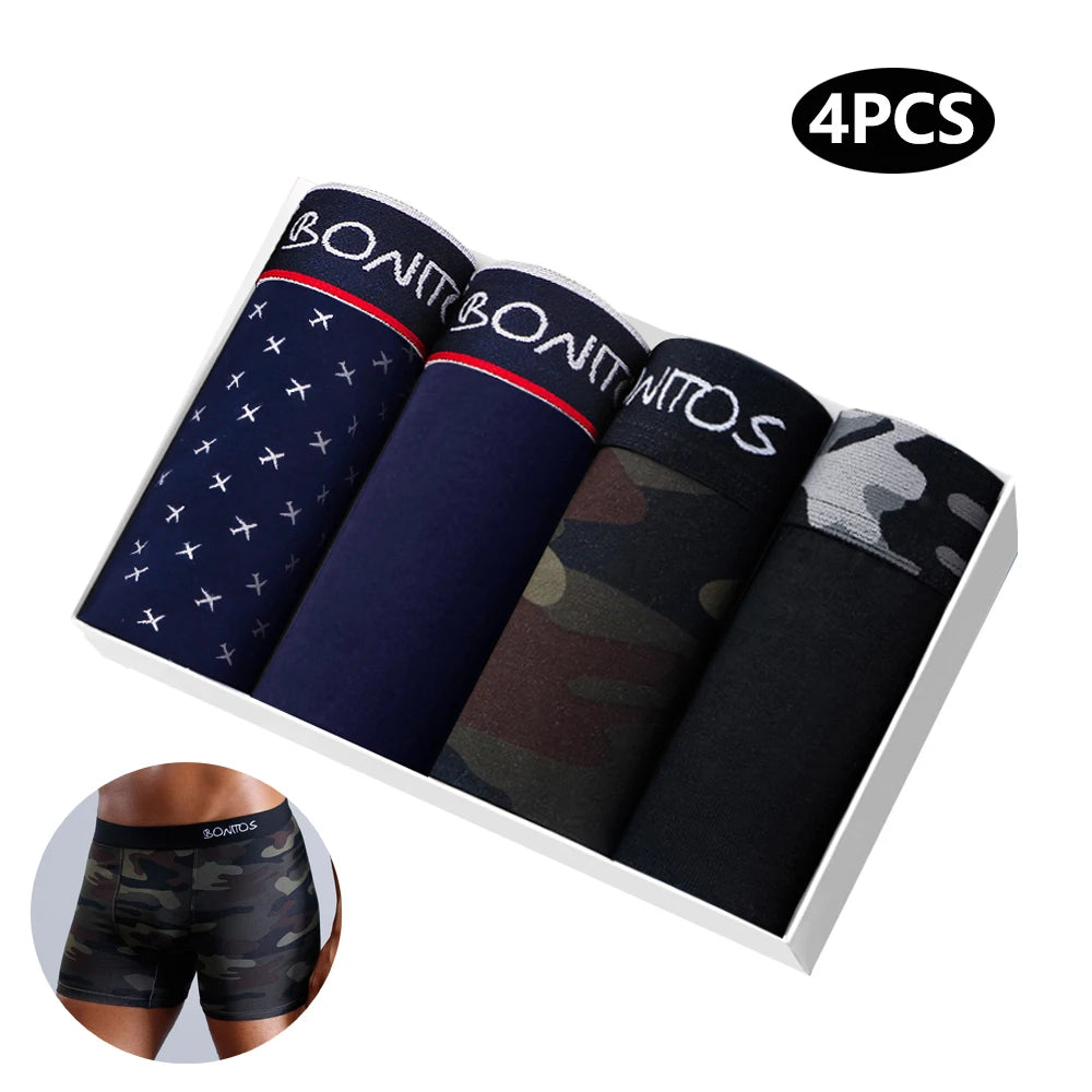 Cotton Boxers Underwear Sexy Print