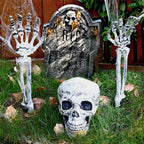 Skeleton Head and Hand Stakes