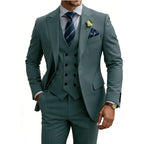 Three-Piece Double-Breasted Formal Tuxedo