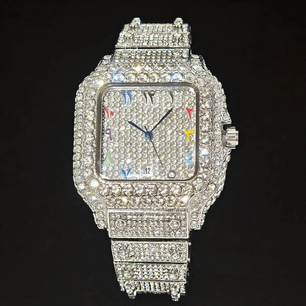 UNIGUET Hip-Hop Diamond Quartz Watch