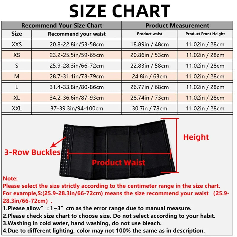 Women 6-Bone Waist Trainer Belt