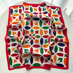 Print Silk Square Neckerchief