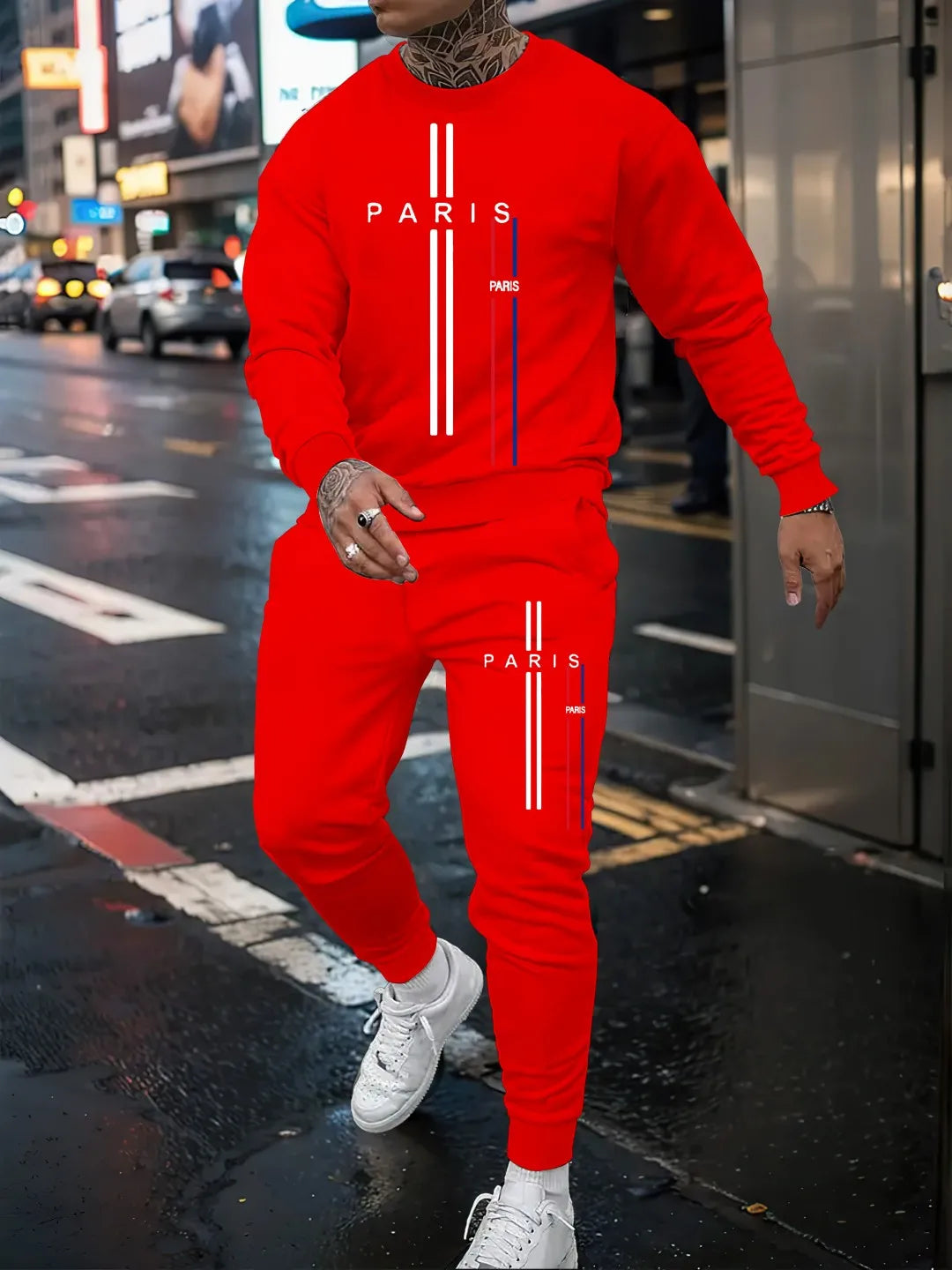 Men Long Sleeve Sports Outfit