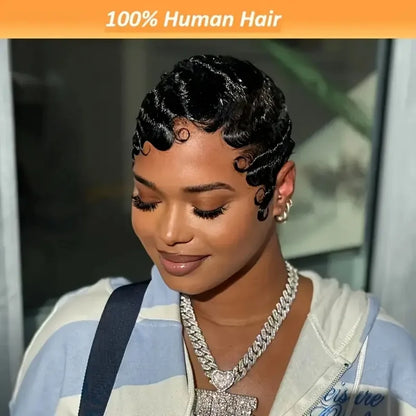 Women Pixie Cut Wig