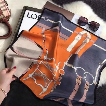 High-End Small Silk Scarf