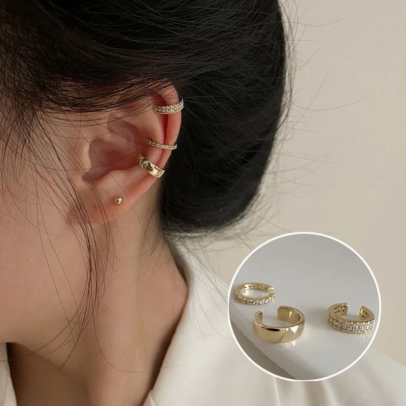 Crystal Clip Ear Cuffs