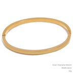 Geometric Gold Bangle Bracelet