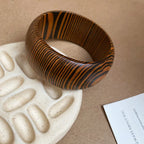 Vintage Wooden Round Bangle