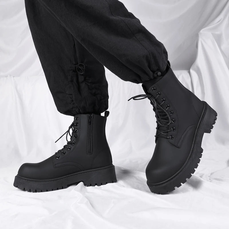 PU Leather Chelsea Boots