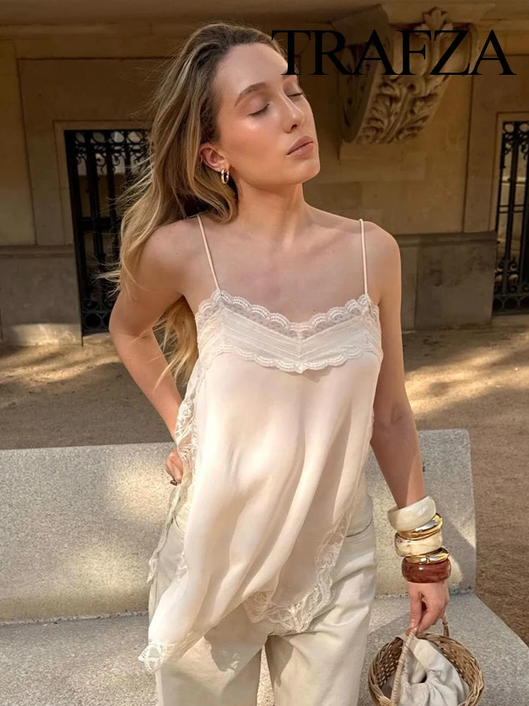 Summer V-Neck Lace Camisole