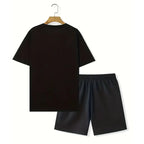 Letters Print Hip-Hop Sports Suit