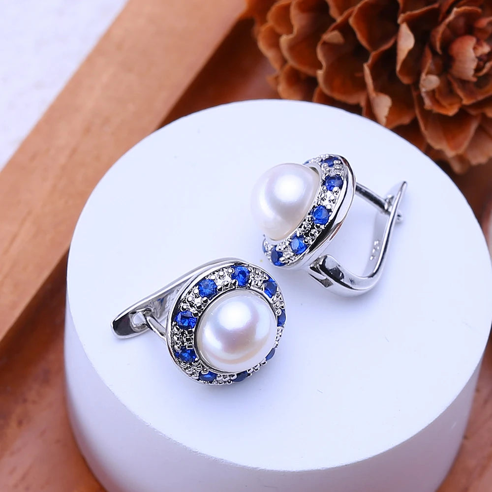 Personalized Pearl Stud Earrings