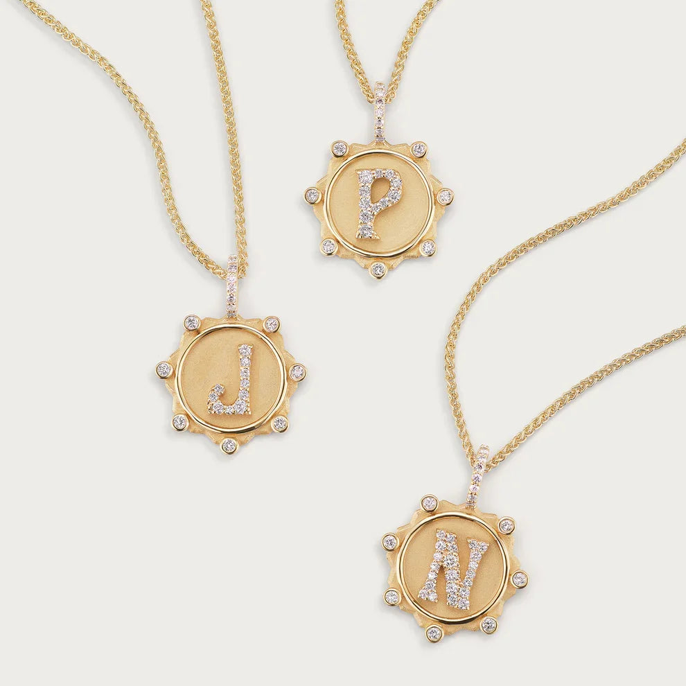 Custom Initial Zircon Necklace