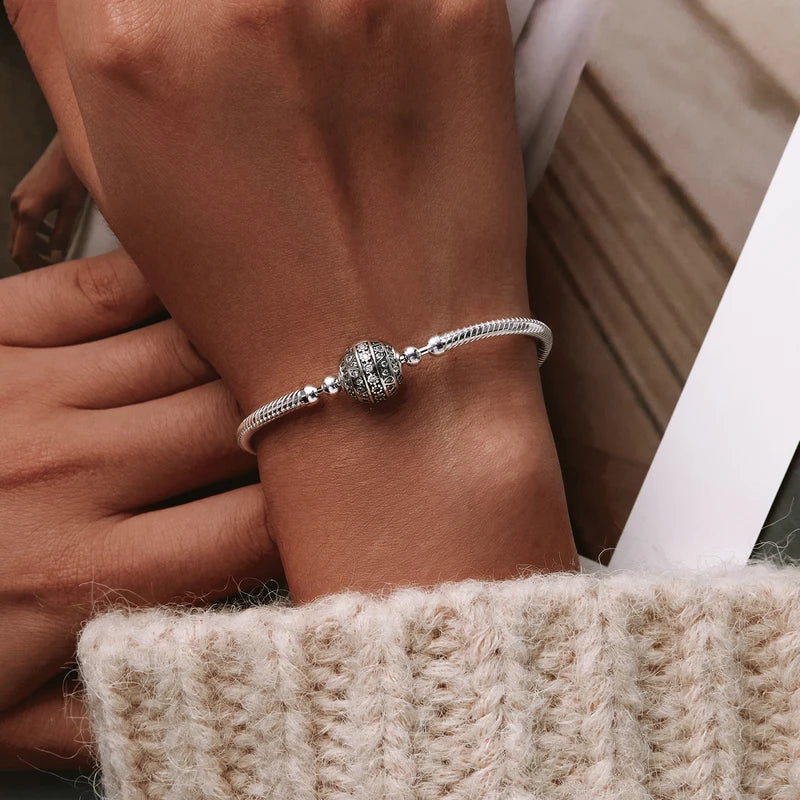 Silver Sparkling Ball Bracelet