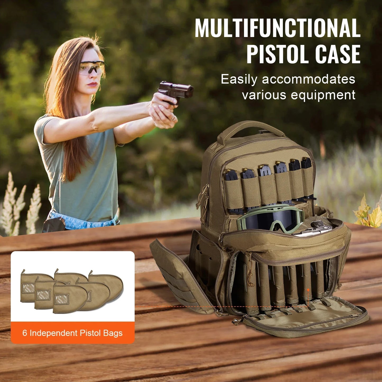 Tactical Pistol Range Backpack