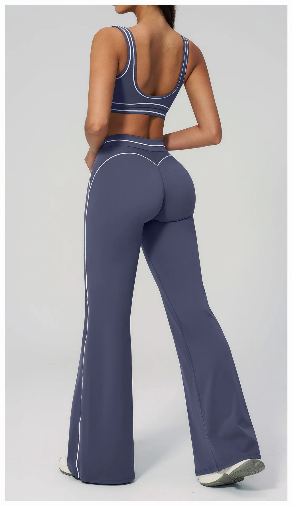 Knit Construction Sleeveless True-To-Size Fit Two-Piece Yoga Set