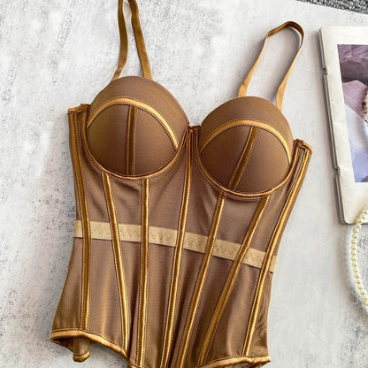 Transparent Mesh Sexy Corset
