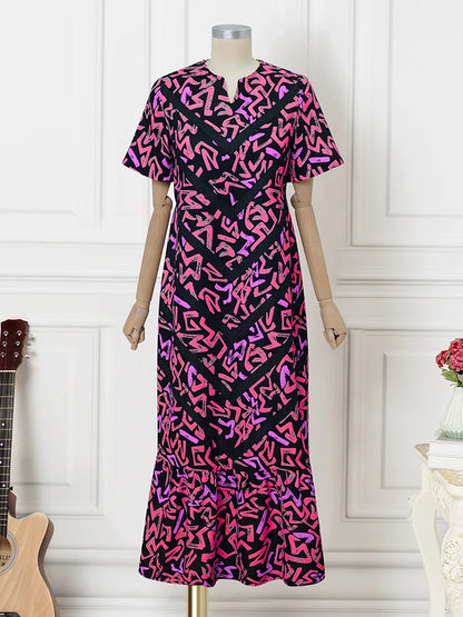 Bohemian Printed Maxi Dress