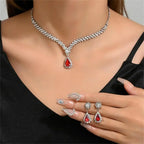 Elegant Rhinestone Jewelry Set