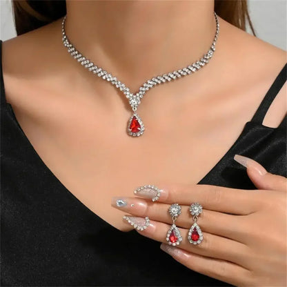 Elegant Rhinestone Jewelry Set