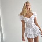 Puff Sleeve Corset Dress