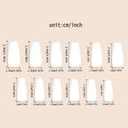 Gothic False Nails Dark Red