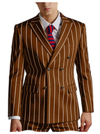 Pinstripe Double-Breasted Slim Tuxedo