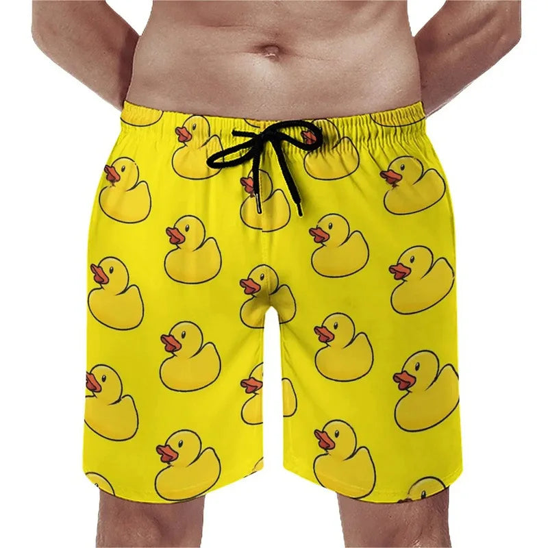 Funny Duck 3D Board Shorts