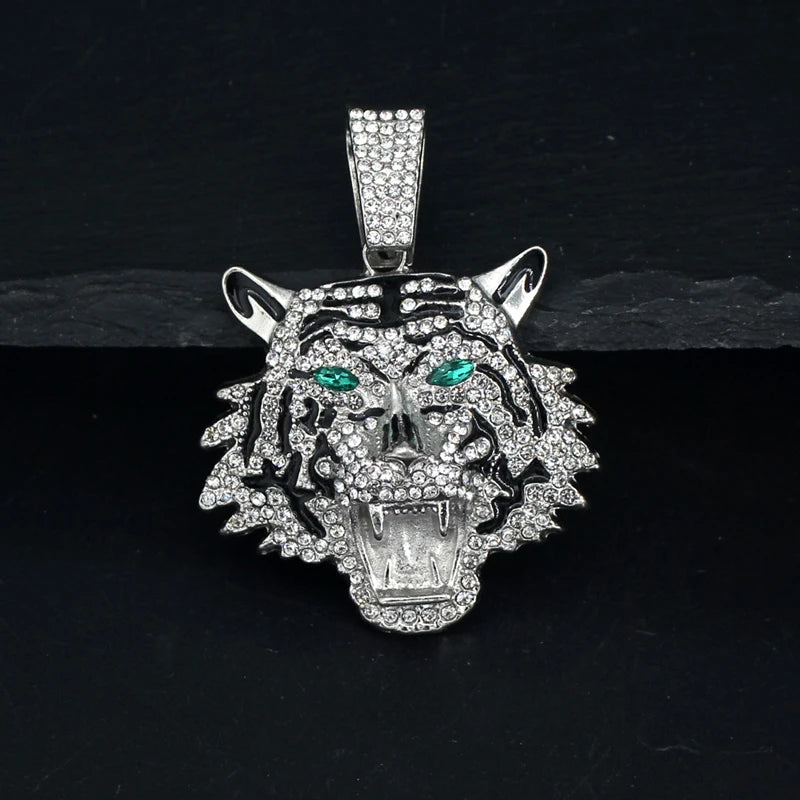3D Tiger Pendant Necklace