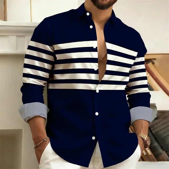 Striped Casual Full Shirt