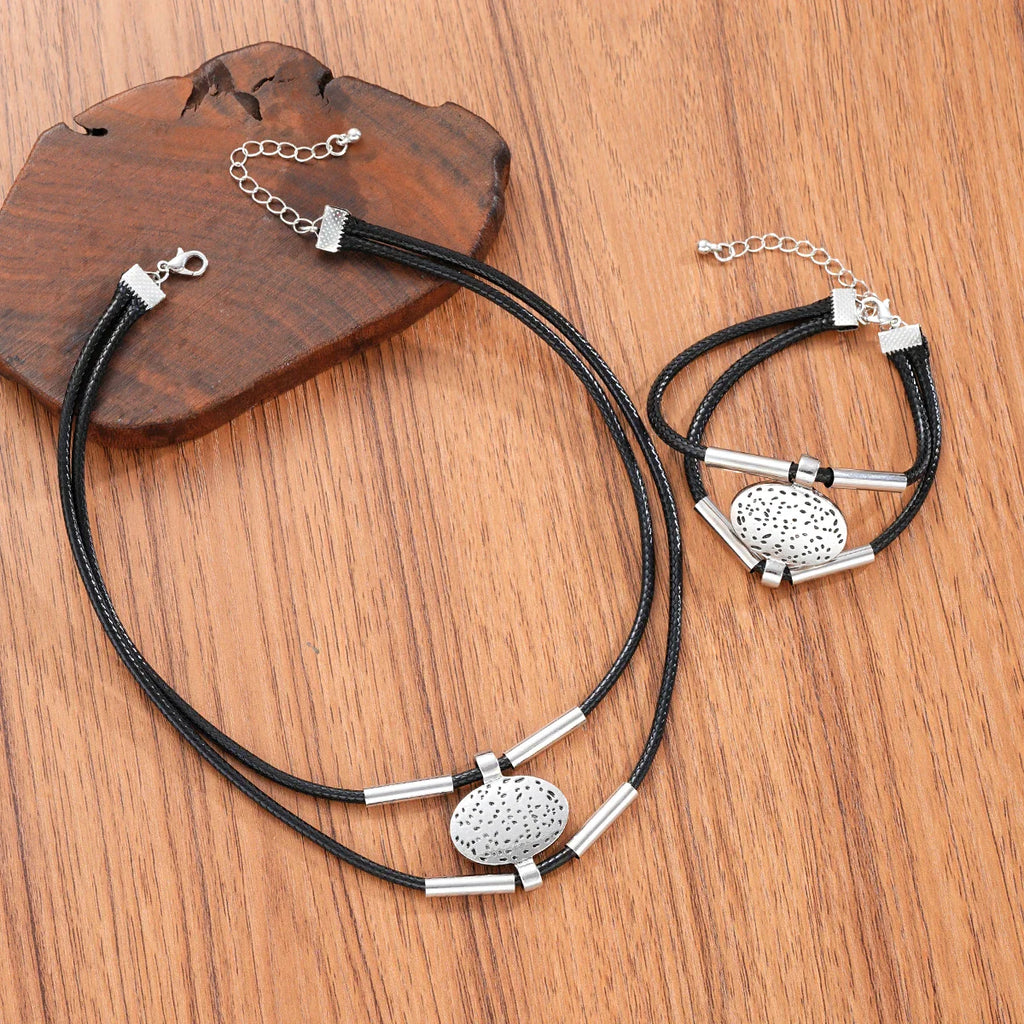 Vintage Oval Chain Jewelry Set