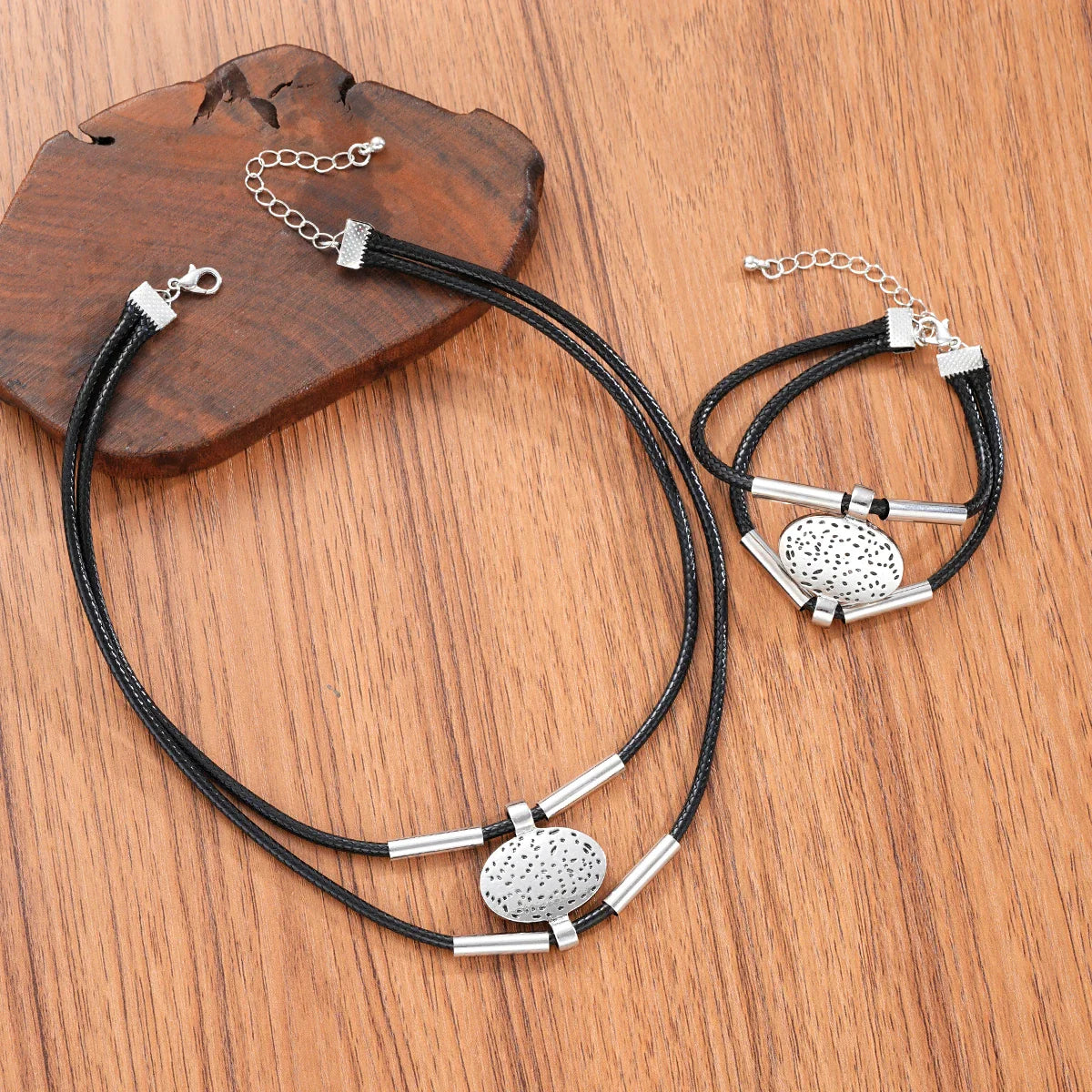 Vintage Oval Chain Jewelry Set