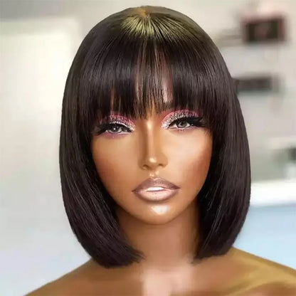 Double Drawn Human Hair Wig