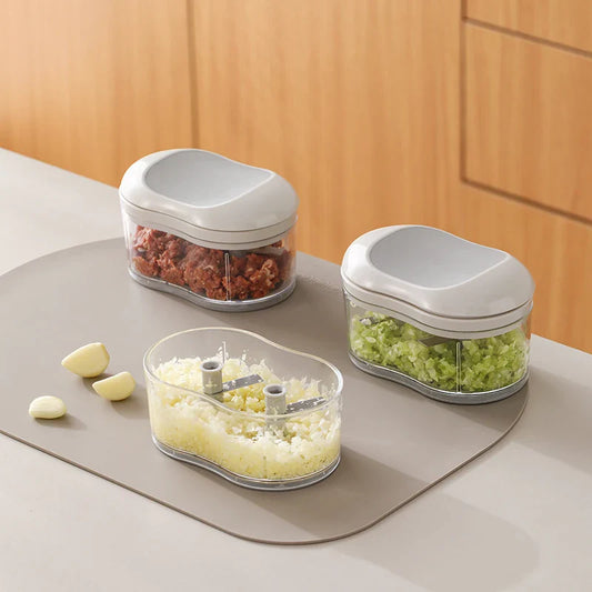 Hand-Pushed Manual Garlic Cutter