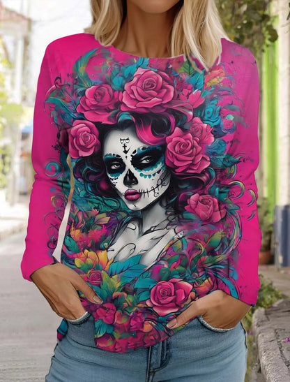 Sugar Skull Long Sleeve Shirt