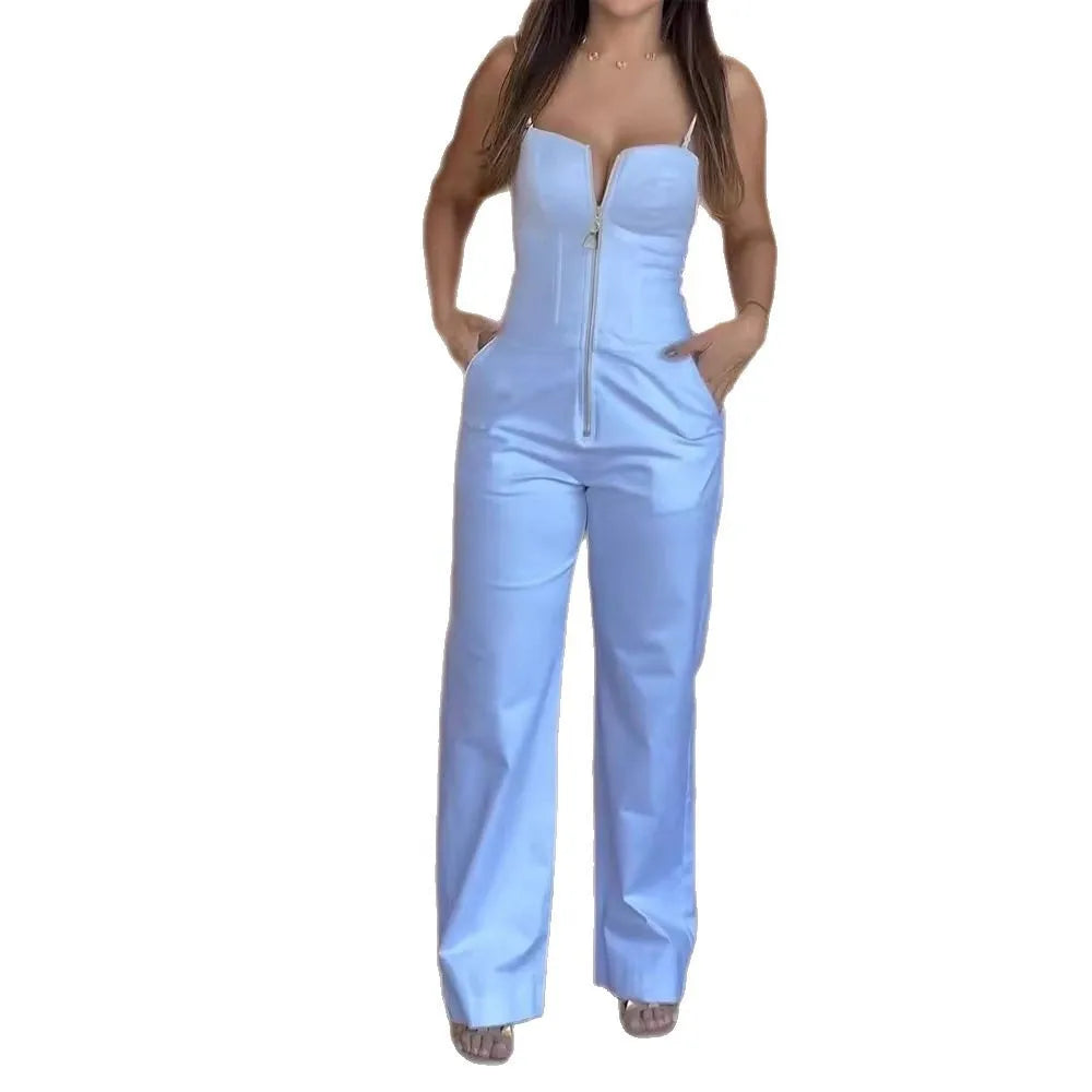 Professional High-Waist Office Lady Jumpsuit