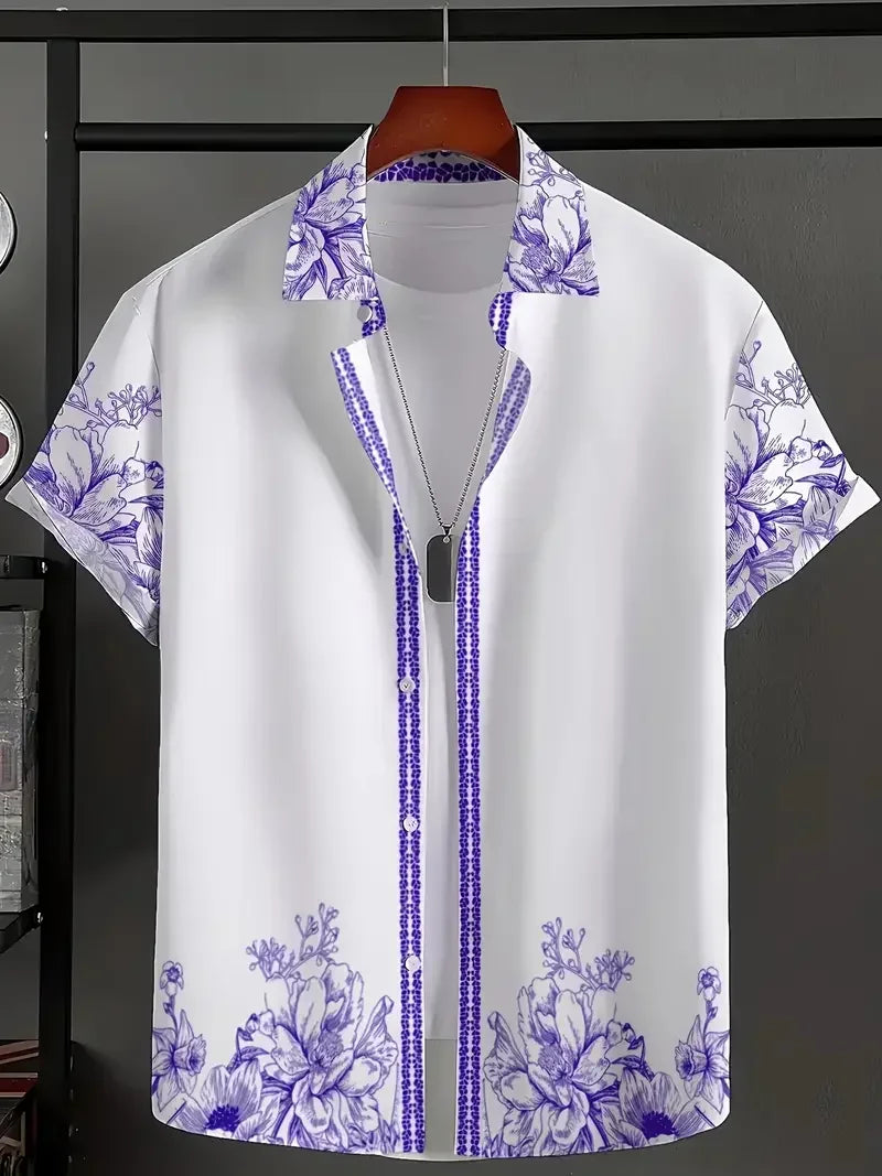 Summer Hawaiian Floral Shirt