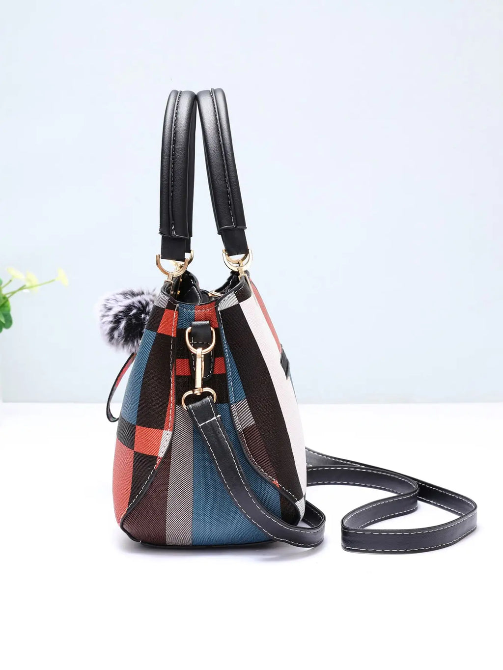 Luxury Grid Shoulder Bag