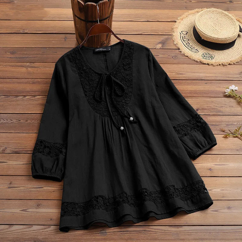 Cotton Lace Loose Top