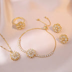 Women’s Round Copper Jewelry Set