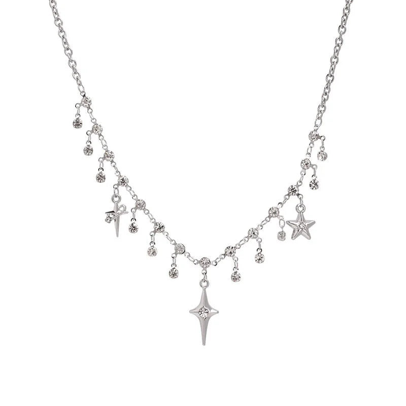 Crystal Cross Pendant Necklace