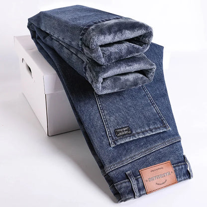 Men’s Winter Fleece-Lined Jeans