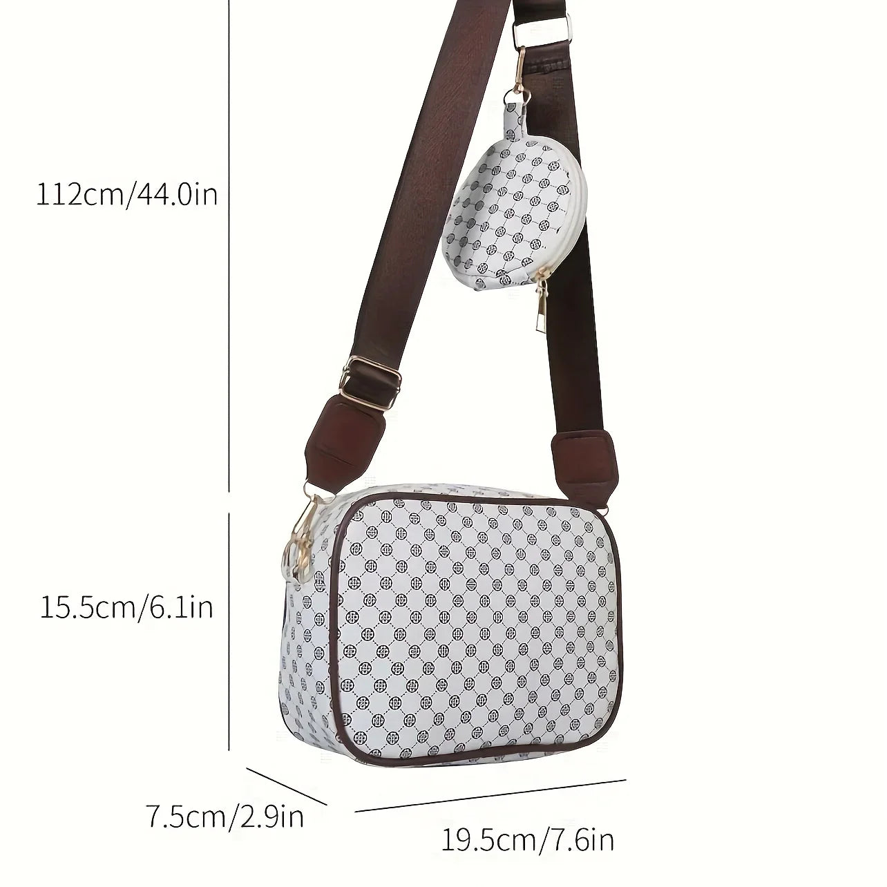 Geometric Crossbody Bag Set
