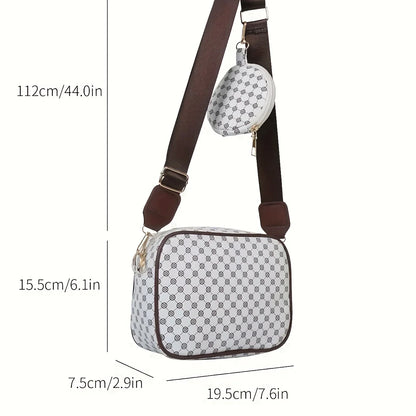 Geometric Crossbody Bag Set