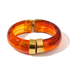 Acrylic Gold Bangle Set