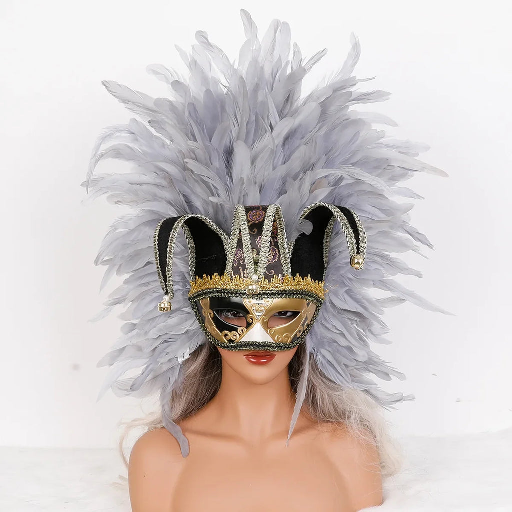Feather Masquerade Party Mask