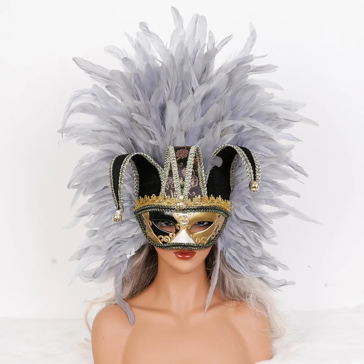 Feather Masquerade Party Mask